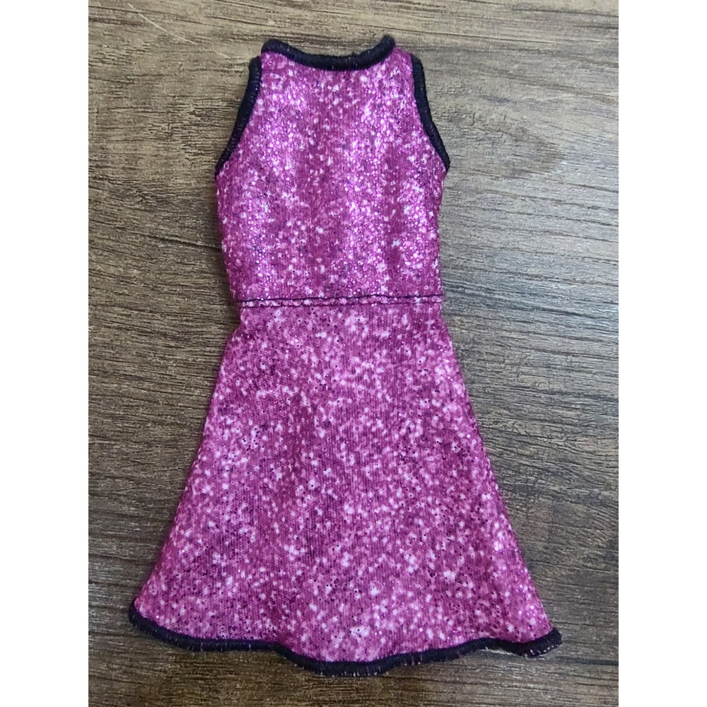2018 Barbie Summer Fashion Pink Sparkly Dress Sleeveless Party Concert Outfit